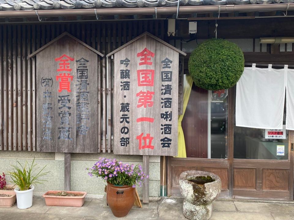 蒼々とした杉玉 中野酒造 杵築市南杵築